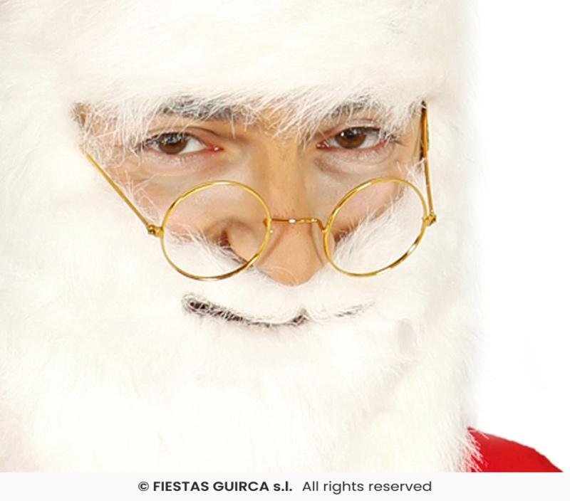 Óculos de metal redondos de ouro