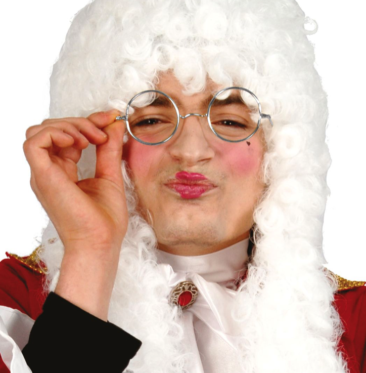 Óculos de metal redondos de ouro