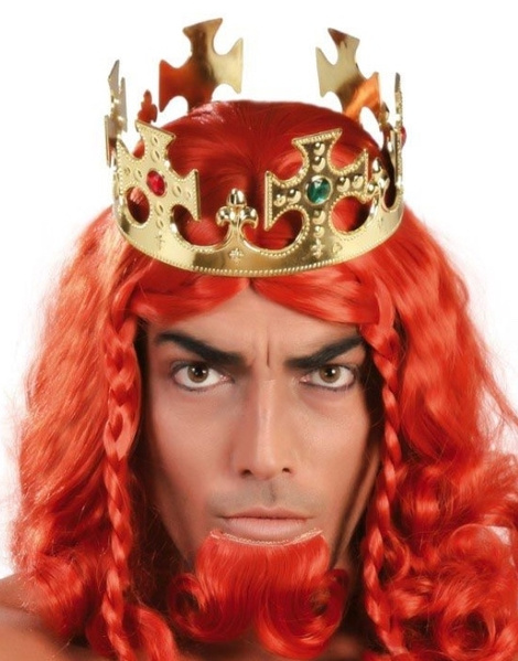 Corona Rey dorada pvc