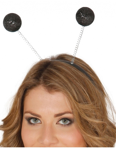 Diadema Bola escarcha negra
