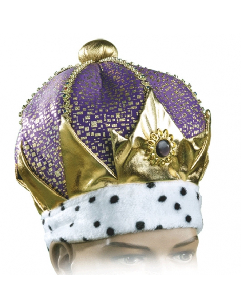 Turbante corona en tela dorada