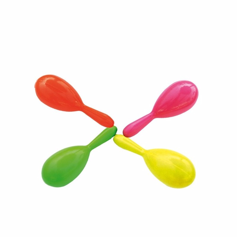 Par de maracas en pvc colores