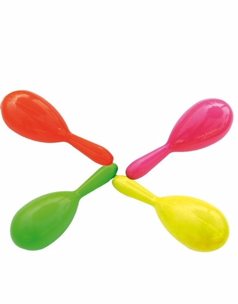 Par de maracas en pvc colores