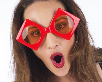 Gafas Rombos Rojos