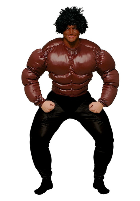 Disfraz Black Boy Pecho Musculoso