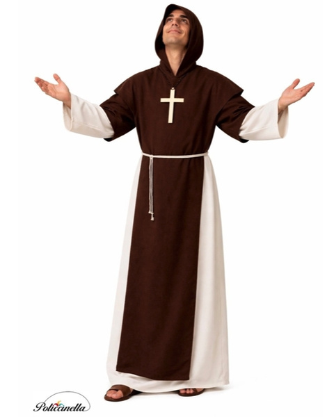 Disfraz Monje medieval adulto