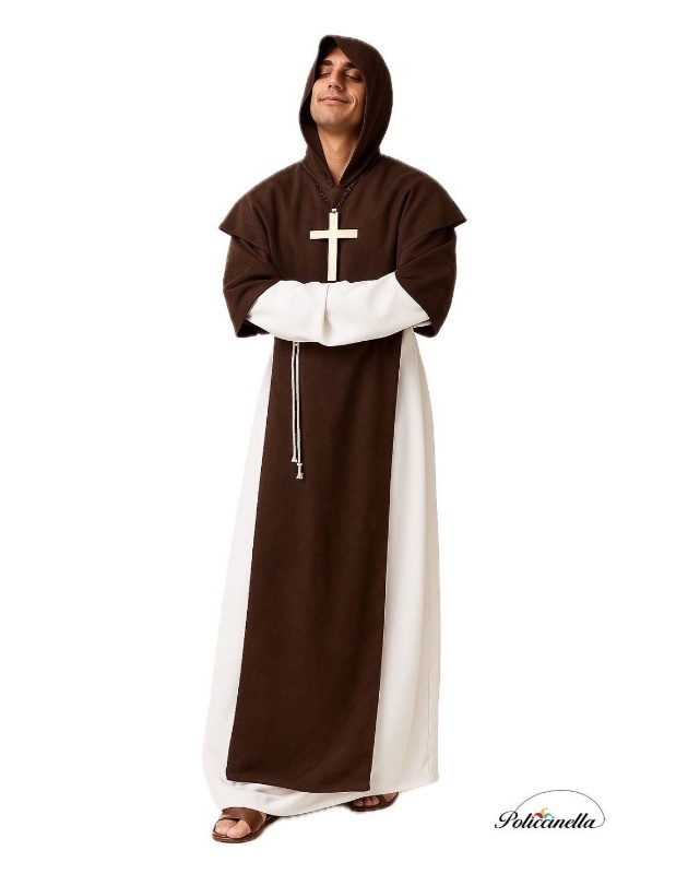 Disfraz Monje medieval adulto