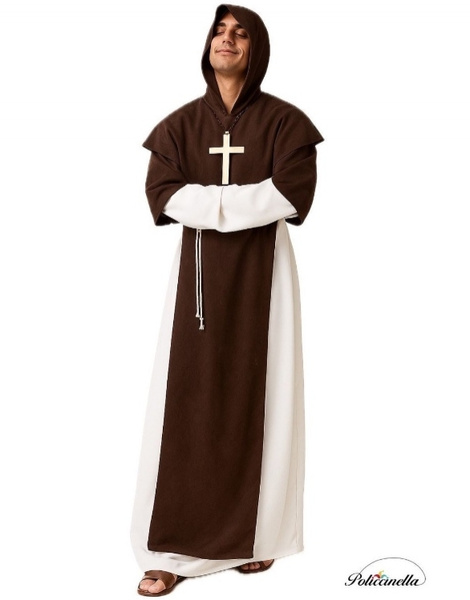Disfraz Monje medieval adulto