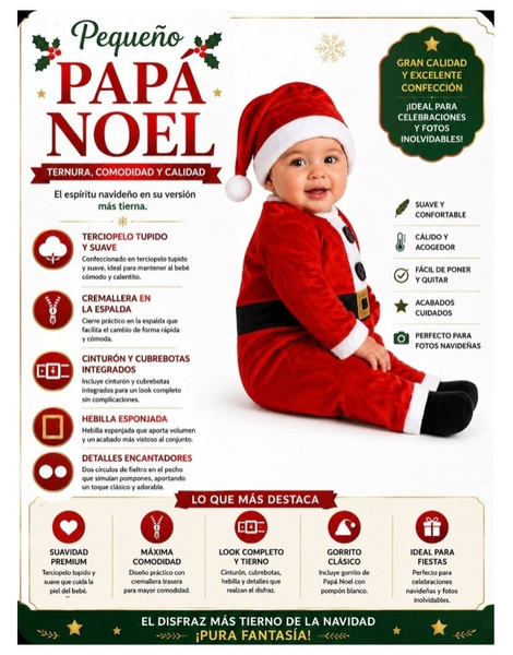 Disfraz Papá Noel Bebé