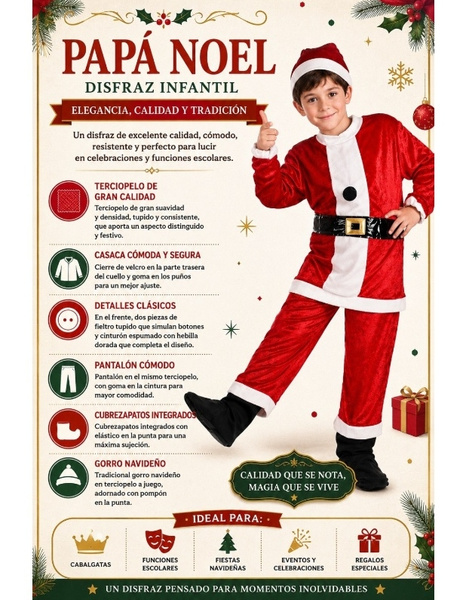 Disfraz Papá Noel para niño