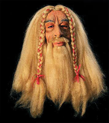 Careta Con Pelo Vikingo