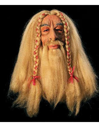 Careta Con Pelo Vikingo