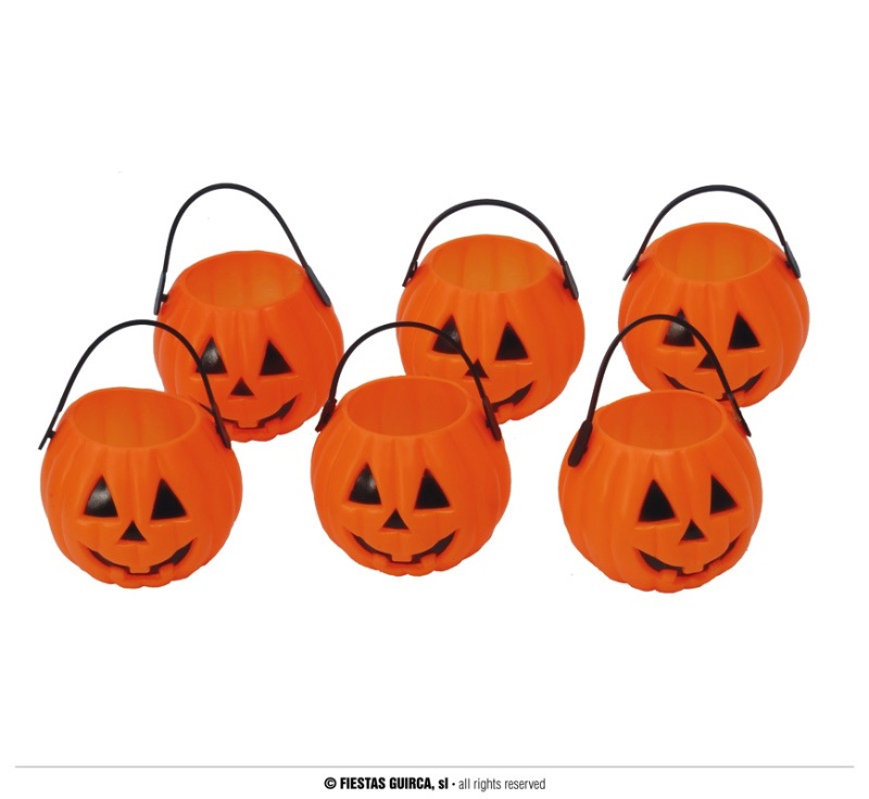 Bolsa de 6 Calabazas 7 cms.