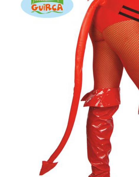 Cola Demonio roja 80cms