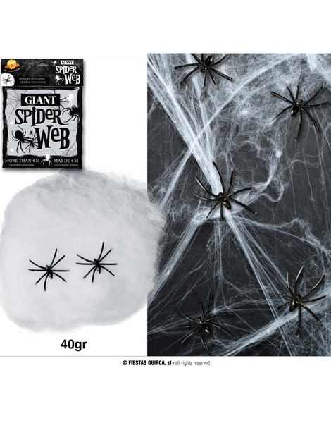 Telarañas con arañas 40 grs.