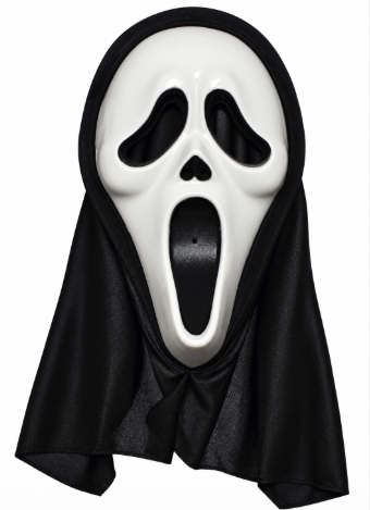 Máscara Scream con capucha