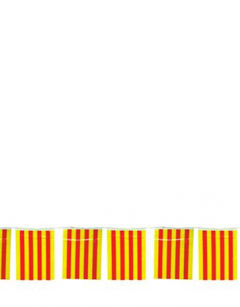 Bandera Catalana 50 M. 20x30cm plastico