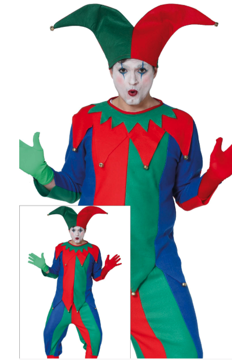 Disfraz Bufón adulto T.L