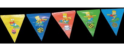 Banderin Los Simpson 3 M.