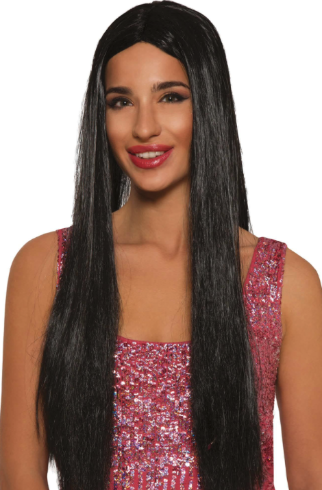 Peluca melena larga morena