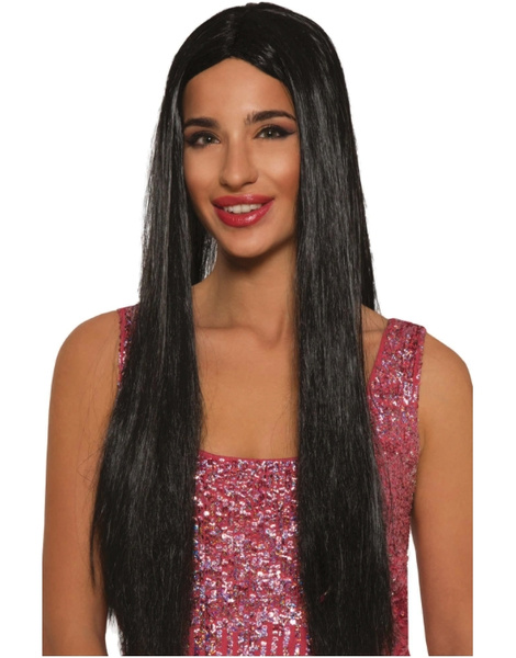 Peluca melena larga morena