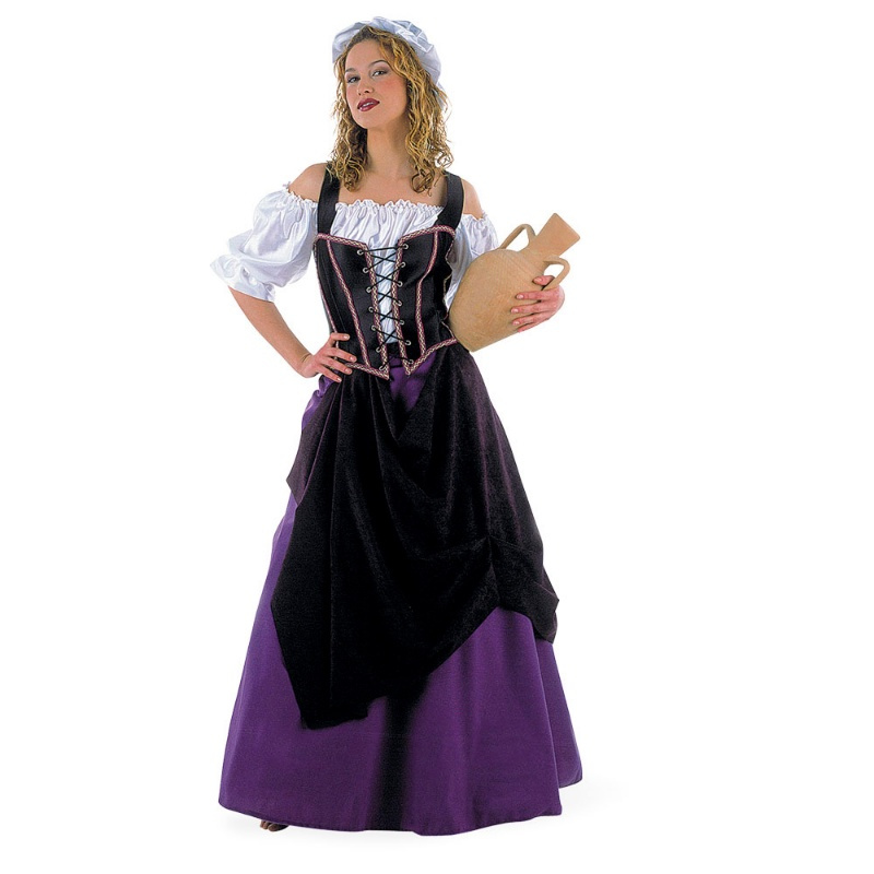 Disfraz Tabernera Medieval mujer Deluxe