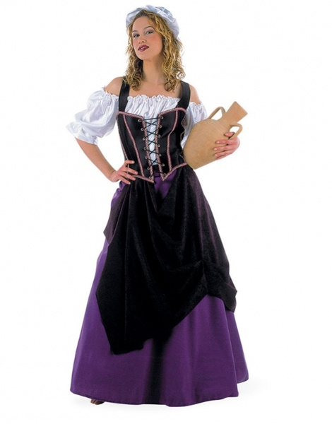 Disfraz Tabernera Medieval mujer Deluxe