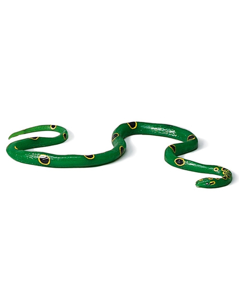Serpiente Negra y Verde latex  118 Cm