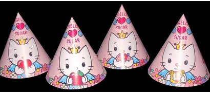 4 Sombreros Cono Ángel Cat Sugar