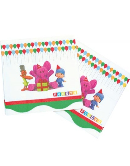 Servilletas Pocoyo 33x33 3 Capas