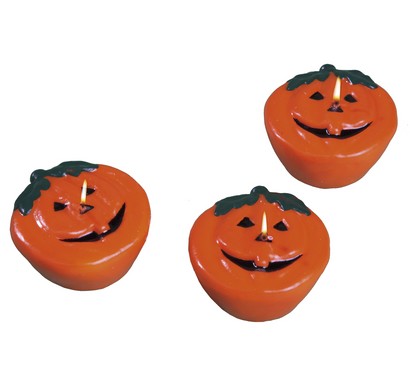 Set 3 Velas Calabaza