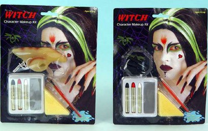 Set Maquillaje Bruja Con Accesorios