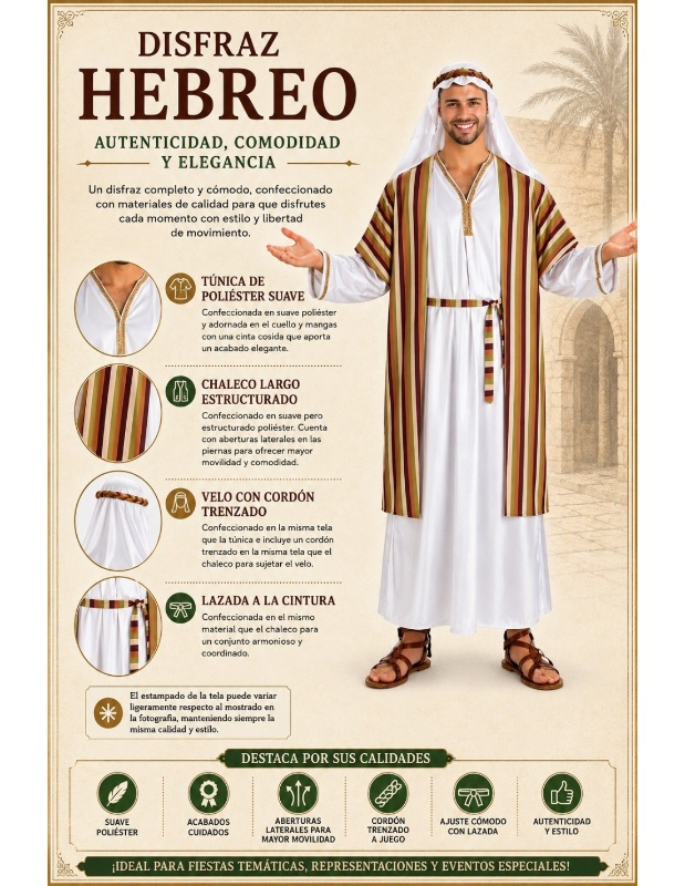 Fato de hebraico para homem