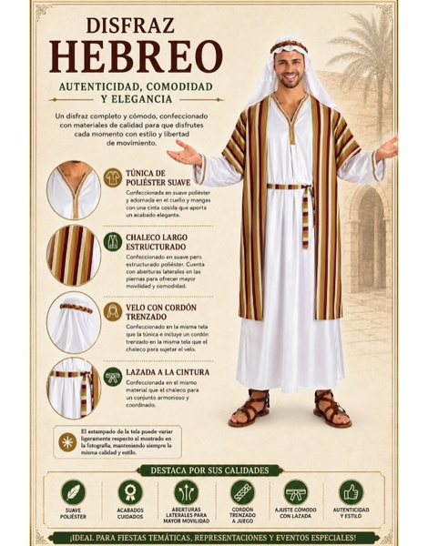 Fato de hebraico para homem