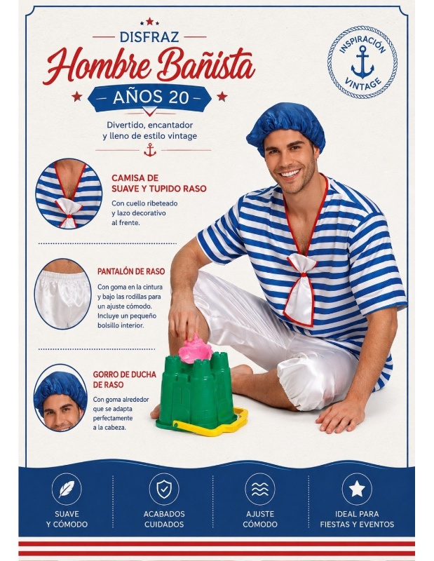 Homem Bather Costume 20 Anos