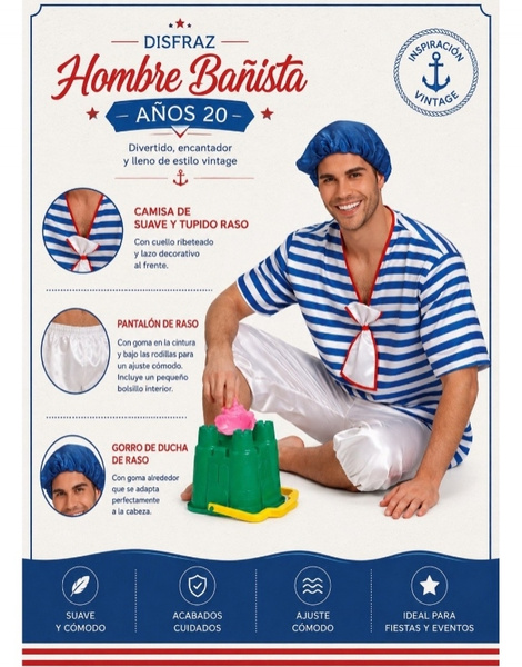 Homem Bather Costume 20 Anos