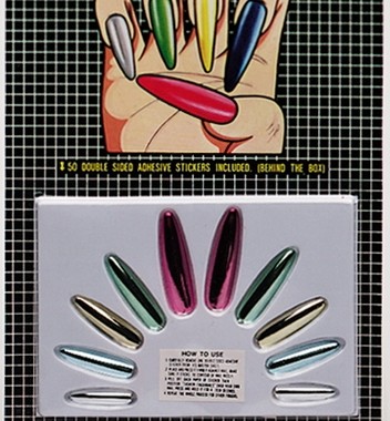UÑas Largas Metalizadas