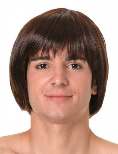 Peruca menino bate várias cores