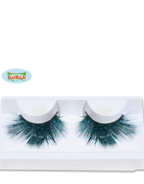 Pestañas De Plumas Con Adhesivo