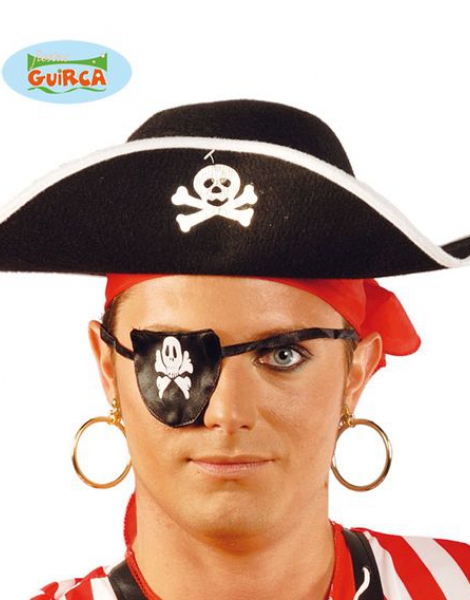 Par Pendientes Pirata Pvc Dorados
