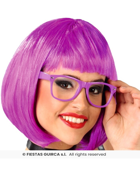 Peluca media melena color Llila