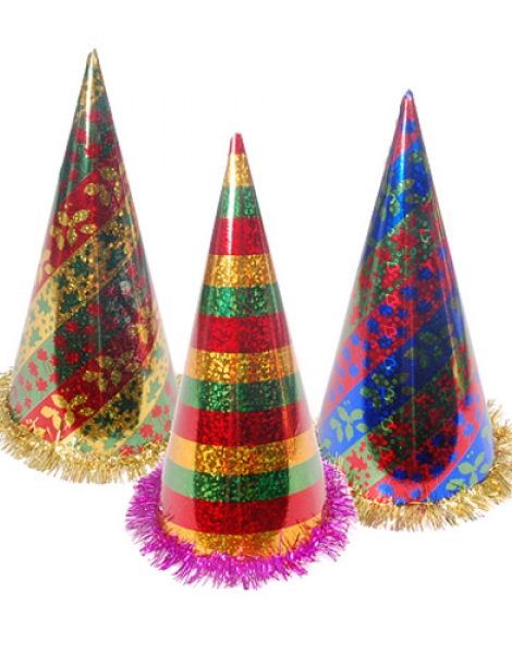 Sombrero Cono HologrÁfico 35 Cm