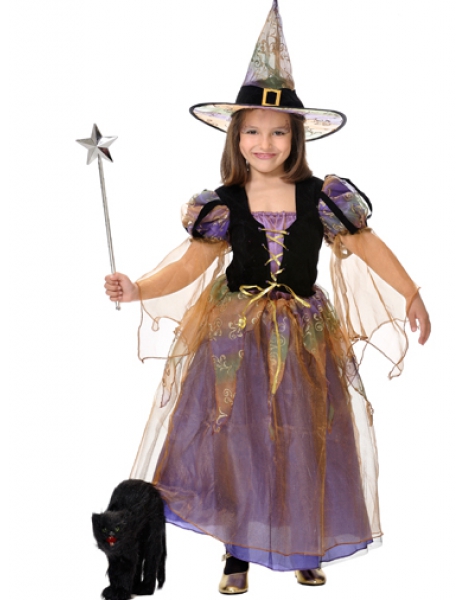 DISFRAZ BRUJA BUENA CON LUZ INFANTIL