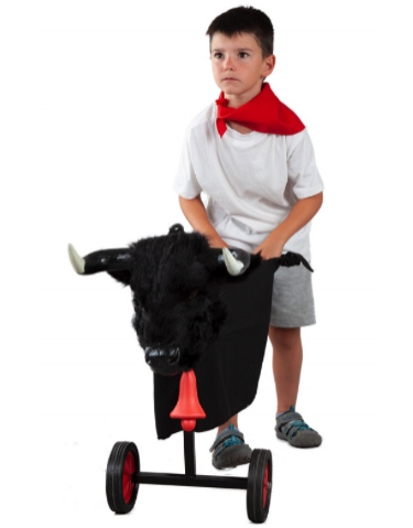 Carrinho De Metal Com Cabeça Toro Infantil