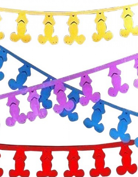 GUIRNALDA DE PENE COLORES VARIOS 3 METR
