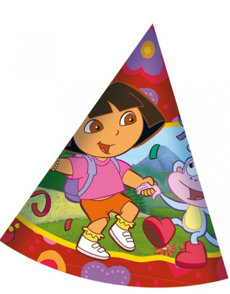 Sombreros Dora Party 6 Unidades