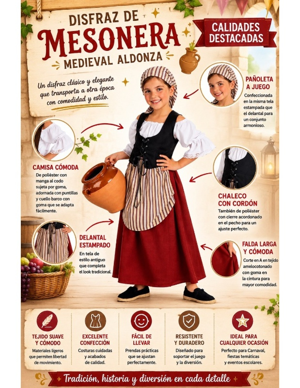 Fato de Mesonera para menina