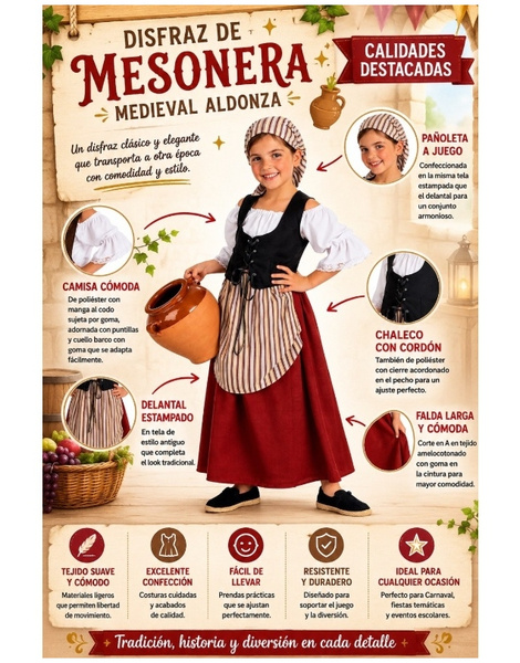 Fato de Mesonera para menina