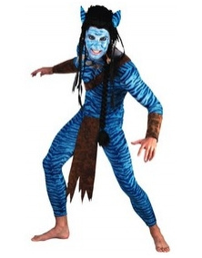 Disfraz Guerrero Jungla Azul Adulto TS