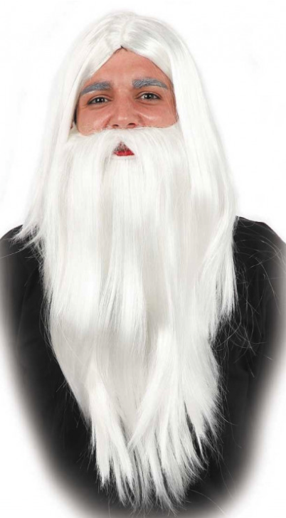 Peruca e barba do feiticeiro